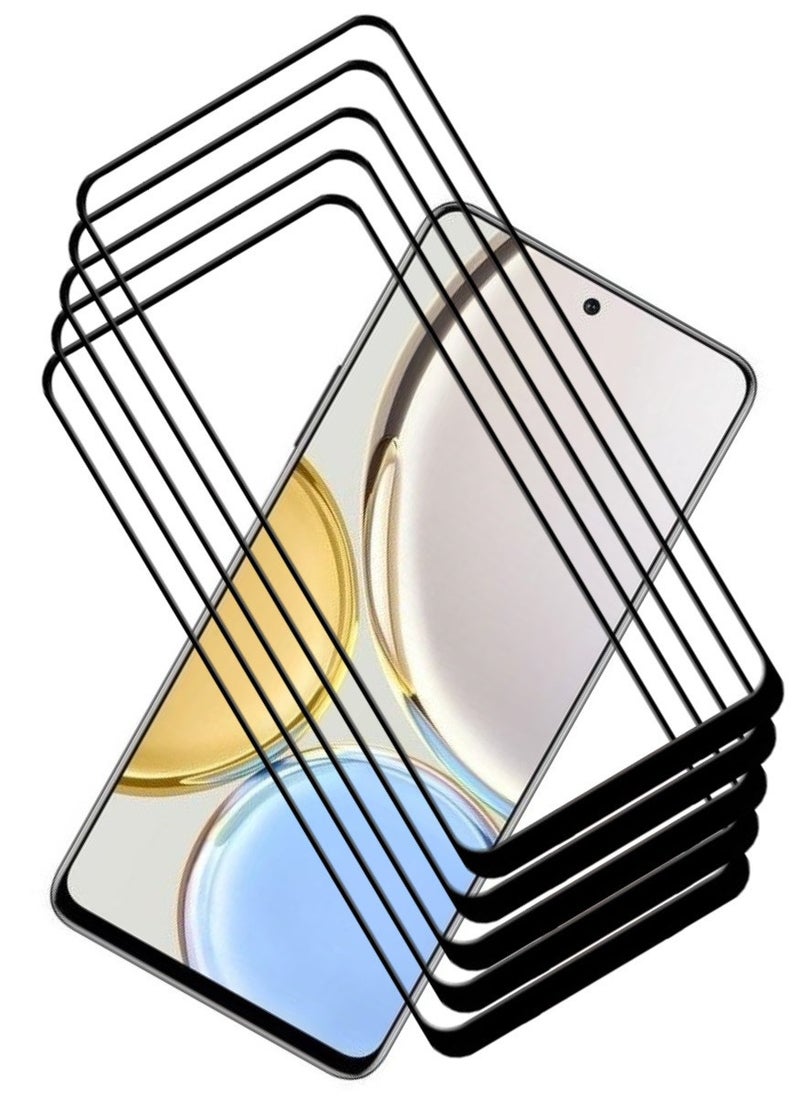 ACLIX 5 Pieces Antistatic ESD Dustproof Premium Quality High Definition Tempered Glass Screen Protector Designed For Honor X9 - Image 1