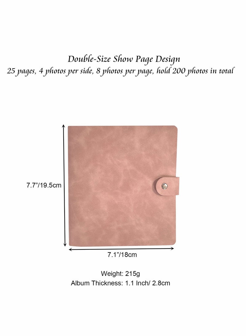 Excefore Photo Albums 200 Pockets Premium Leather Fujifilm Instax Mini Album - Image 3