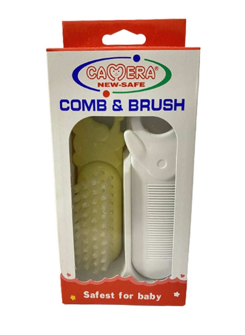 Camera New-Safe - Camera Comb & Brush Baby Yellow (20177) 2Pcs - Image 1