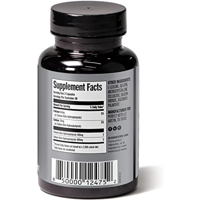 Perfect Keto Beta-Hydroxybutyrate (goBHB) Exogenous Ketones Capsules - Image 2