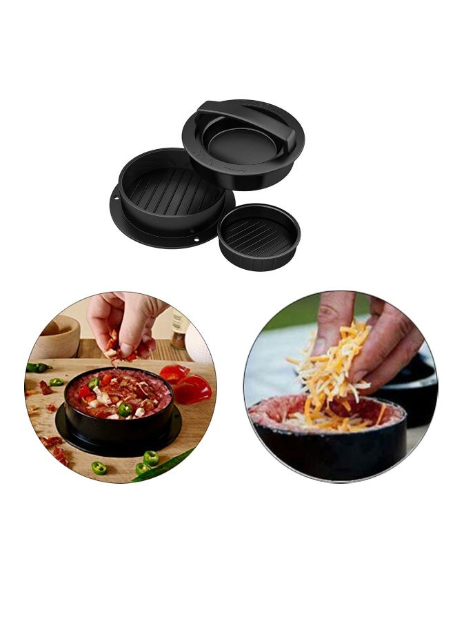 Stuffed Burger Press 3 in 1 Hamburger Patty Press Maker Meat Press Mold for Home Kitchen Non-Stick DIY Cookery Tool - Image 5