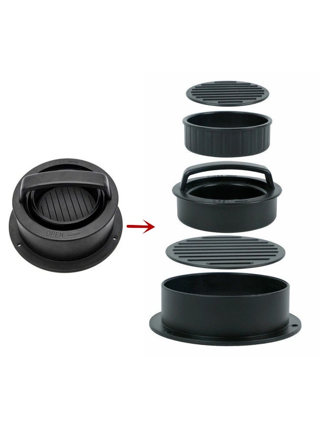 Stuffed Burger Press 3 in 1 Hamburger Patty Press Maker Meat Press Mold for Home Kitchen Non-Stick DIY Cookery Tool - Image 2