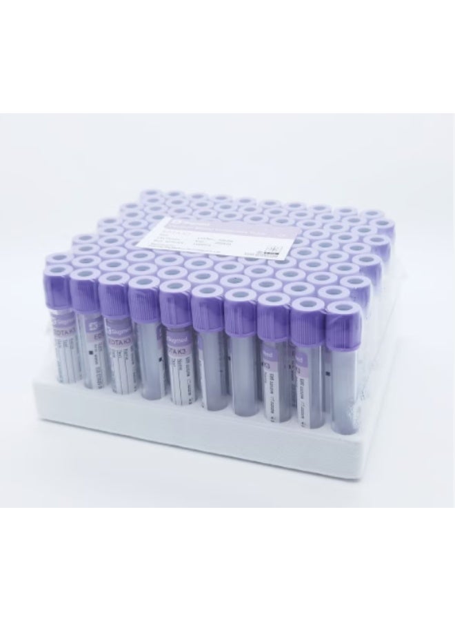 Vacuum Blood Tubes 5ml 13 x 75mm – EDTA Blood Collection Tubes 100PCS