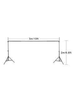 Generic Adjustable Background Support Stand Photo Backdrop Crossbar Kit With Two Clamps  - Image 4
