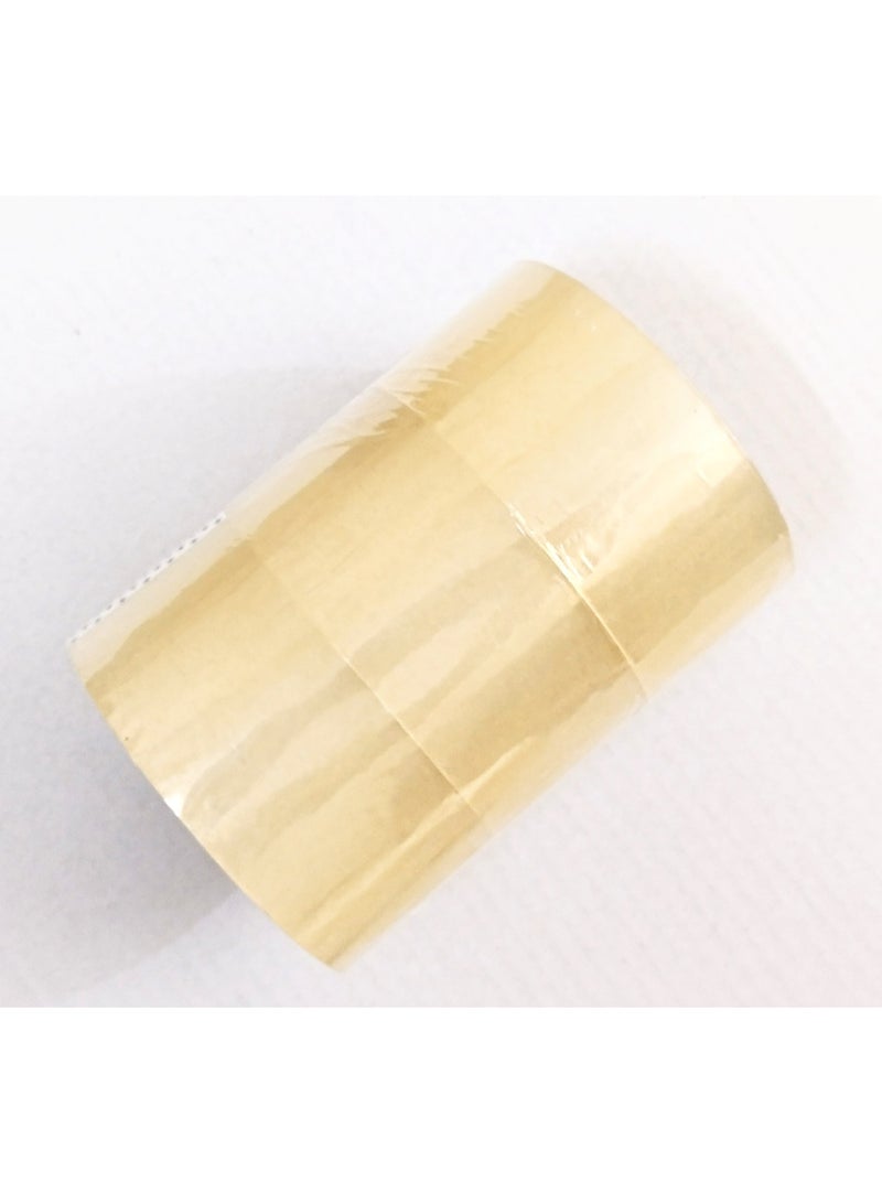 Roto Transparent Packing Tape From ROTO , PK/3 Rolls, 2" Wide, 100 Yards Long for Packaging, Strong and Heavy Duty for Sealing Boxes, Parcels, Mail and Office Supplies - Image 1