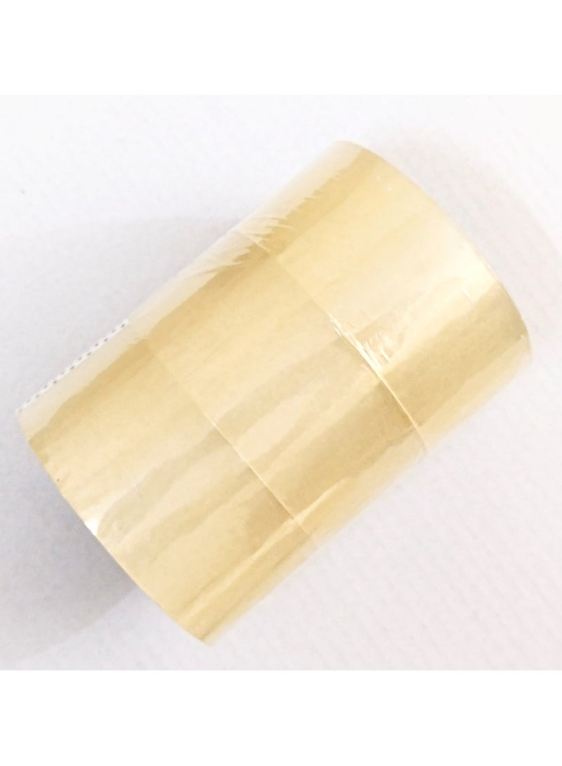 Roto Transparent Packing Tape From ROTO , PK/3 Rolls, 2" Wide, 100 Yards Long for Packaging, Strong and Heavy Duty for Sealing Boxes, Parcels, Mail and Office Supplies - Image 1