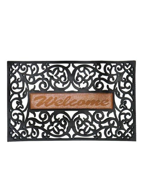Welcome Doormat Entrance Door Rug 75 X 44cm Rubber - Assorted Shape and Color