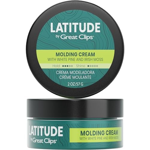 GREAT CLIPS LATITUDE Molding Cream | Hair Gel for Men | Low to Medium Hold + Low Shine | 2oz | Packaging May Vary - Image 1