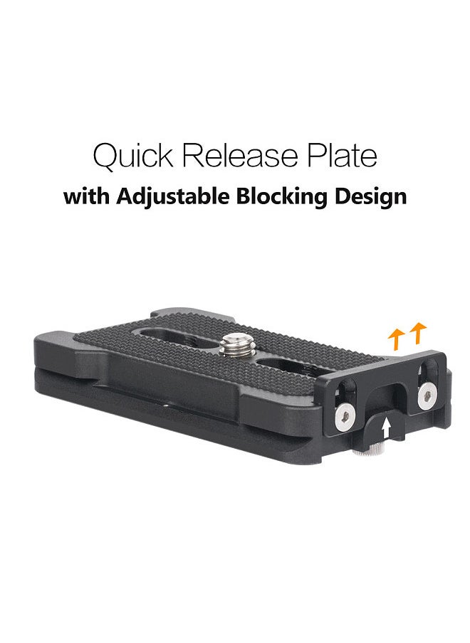 ANDOER - PU-70L Quick Release Plate 70mm QR Plate 1/4 Inches Mounting Screw Compatible with Arca Swiss Standard Tripod Head - Image 1