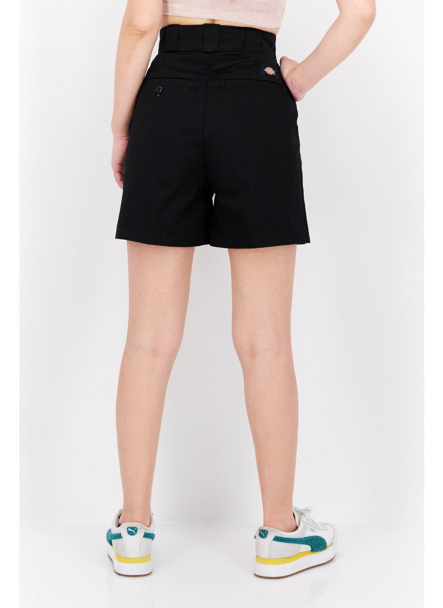 Dickies Women Solid Chino Short, Black  - Image 4