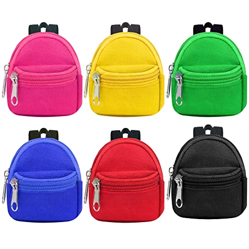 UNICORN ELEMENT 6pcs Doll Backpacks Mini Zipper School Bags for Dolls Cute Doll Bags School Supplies Backpack for Doll Accessories - Image 1