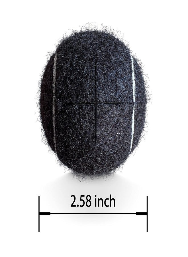 HPWFHPLF 8 PCS Precut Tennis Balls for Walkers, Heavy Duty Long Lasting Glide Balls - Precut for Easy Installation, Universal Felt Pads for Walker Legs & Furniture, Floor Protectors (Black) - Image 2