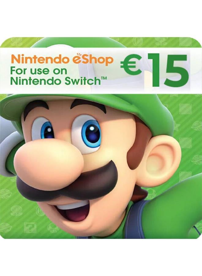 Nintendo eShop Gift Card – Europe 15 Euro