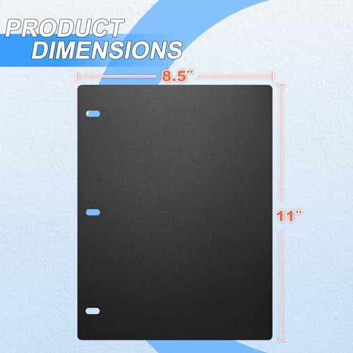 Homakover 1mm Thick Full Flat Sheet Lifters, Protect Binder Page Sheet for 11x8.5in 3-Ring & D-Ring Binders - 5 pcs - Image 2