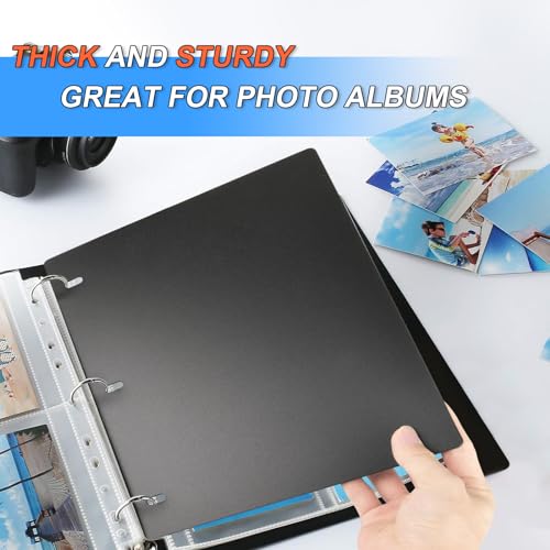 Homakover 1mm Thick Full Flat Sheet Lifters, Protect Binder Page Sheet for 11x8.5in 3-Ring & D-Ring Binders - 5 pcs - Image 4