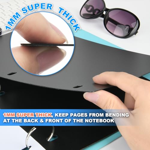 Homakover 1mm Thick Full Flat Sheet Lifters, Protect Binder Page Sheet for 11x8.5in 3-Ring & D-Ring Binders - 5 pcs - Image 3