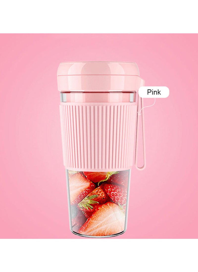 Generic Mini Portable Electric USB Rechargeable Juicer Blender Machine 0.0 L H35041P-KM Pink  - Image 2
