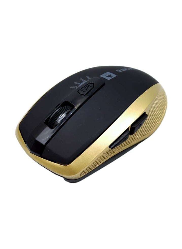 PROMATE Breeze Silent  streamlined Wireless Mouse Gold Color  - Image 3