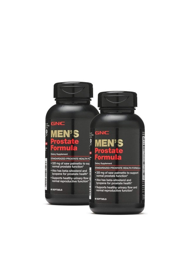 GNC Men's Prostate Formula, Twin Pack, 60 Softgels per Bottle, Supports Normal Reproductive Function - Image 1