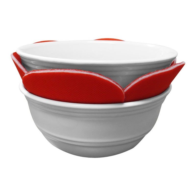 Evelots Pot and Pan Scratch Protectors for Stacking -12 Pack- Ceramic, Glass Cookware Divider, Nonstick Pad -Soft Anti-Slip Felt Separator - No Scratching or Marring When Stacking - 3 Convenient Sizes - Image 4