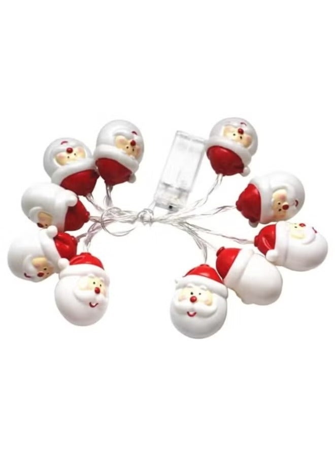 5 In 1 Christmas Tree 150 Cm,Golden And Red Ball, Star And String Light - Image 2