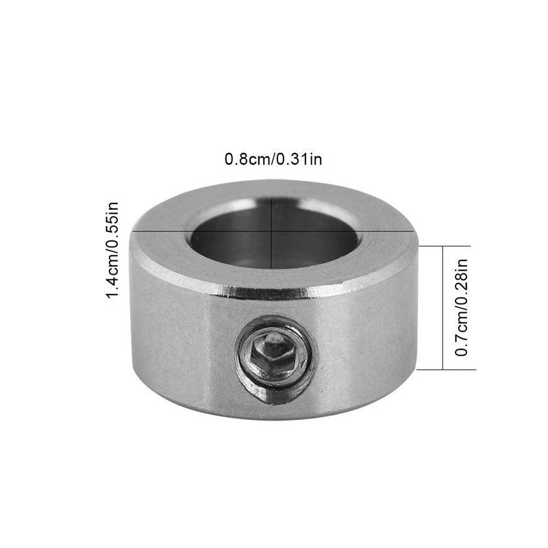 5 Pcs 8mm Shaft Lock Collar T8 Durable Lead Screw Lock Ring Stainless Steel Isolation For 3D Printer - Image 4
