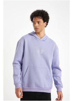 DeFacto Man Knitted Boxy Fit Hooded Long Sleeve Sweatshirt  - Image 5