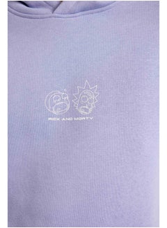 DeFacto Man Knitted Boxy Fit Hooded Long Sleeve Sweatshirt  - Image 4