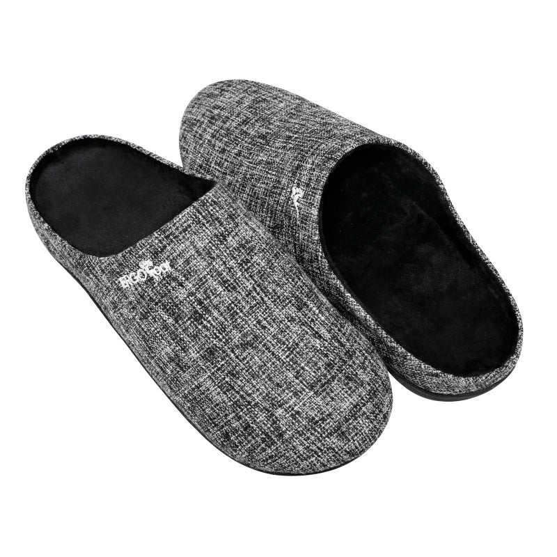 ERGOfoot Orthotic Slippers with Arch Support for Plantar Fasciitis Pain Relief, Comfortable Orthopedic Clog House Shoes with Indoor Outdoor Anti-Skid Rubber Sole - Image 1
