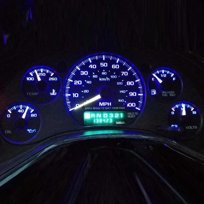 Partsam 10PCS Blue T4.7 Instrument Panel LED Light Gauge Cluster Bulbs Dashboard Indicator Lamp Repair Kit Compatible with Silverado Suburban Tahoe Trailblazer Yukon 2003 2004 2005 2006 - Image 2