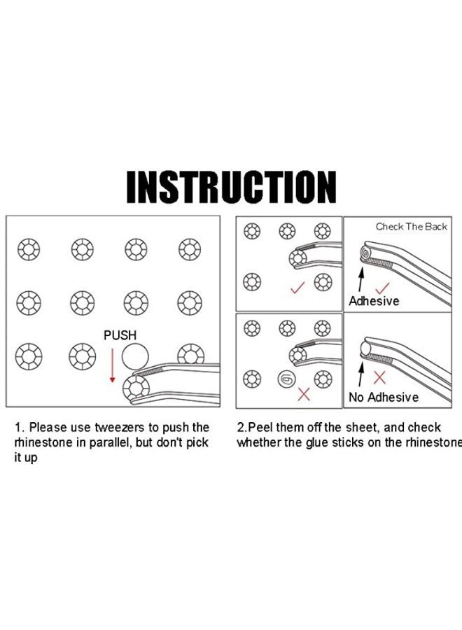 456 Pisces Crystal Tattoo Stickers for Eyes And Body - Image 2