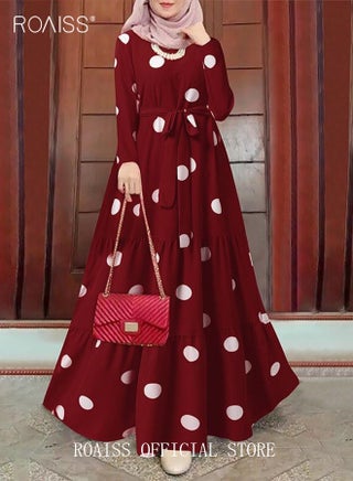 Large Polka Dots-Red
