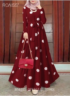 Large Polka Dots-Red