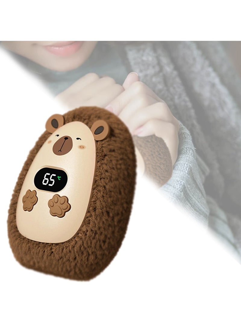 CMGTYYD Rechargeable Hand Warmer,Digital Display Cute Aqua Dolphin Hand Warmer Hand Warmer,USB Fast Heating Portable Pocket Hand Warmer,Gift Outdoor Camping Hiking Skiing  - Image 1