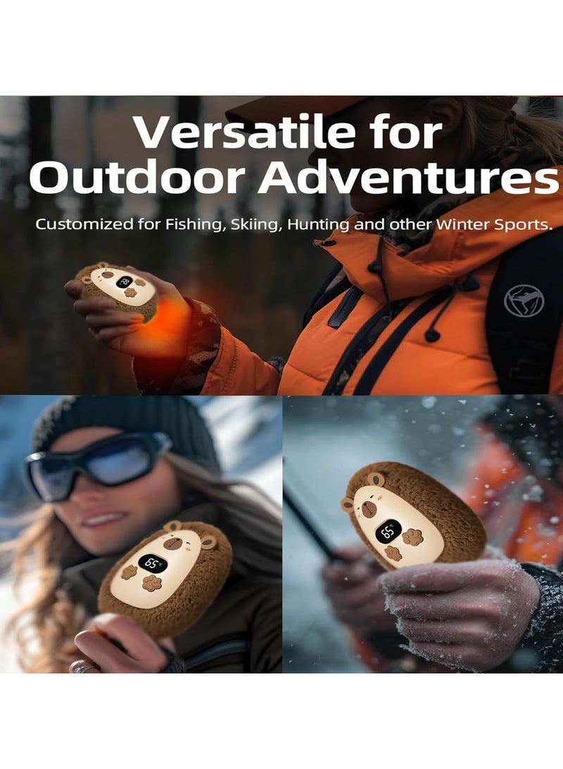 CMGTYYD Rechargeable Hand Warmer,Digital Display Cute Aqua Dolphin Hand Warmer Hand Warmer,USB Fast Heating Portable Pocket Hand Warmer,Gift Outdoor Camping Hiking Skiing  - Image 5
