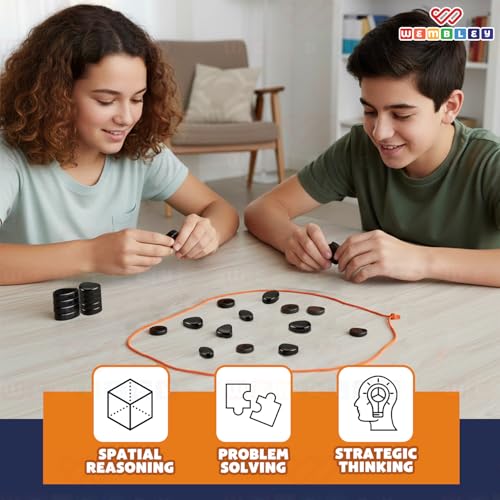 Wembley Sizzle Magnet Game for Boys & Girls | Strategy Board Game for Adults Family | Classic Birthday Gift Night Game for Teens 15+ Years 2–4 Players | Travel-Friendly Magnetic Attraction Toys - Image 2