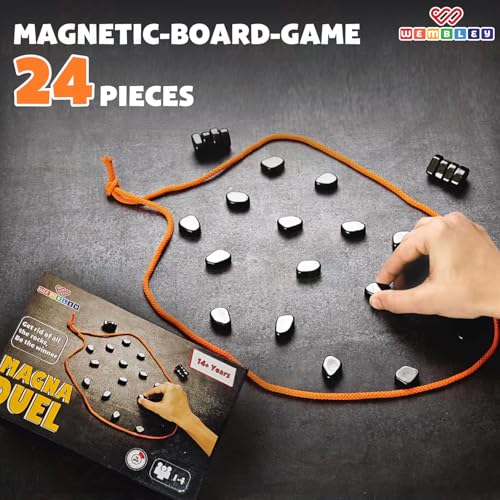 Wembley Sizzle Magnet Game for Boys & Girls | Strategy Board Game for Adults Family | Classic Birthday Gift Night Game for Teens 15+ Years 2–4 Players | Travel-Friendly Magnetic Attraction Toys - Image 3