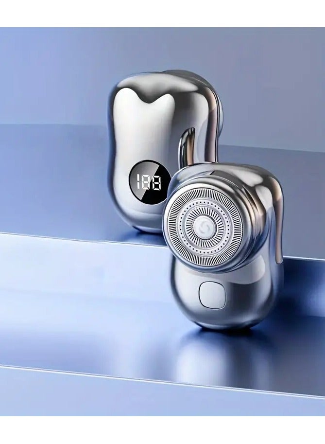 ORiTi Mini Shaving Razor, Sharp Electric Shaver, Portable Fast Charging Ultra-long Standby Mini Electric Shaver, Holiday Gift Sliver color - Image 1