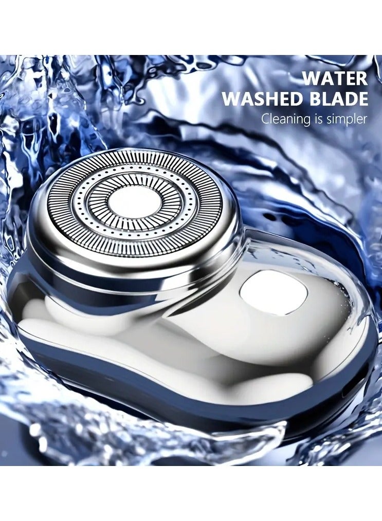 ORiTi Mini Shaving Razor, Sharp Electric Shaver, Portable Fast Charging Ultra-long Standby Mini Electric Shaver, Holiday Gift Sliver color - Image 2