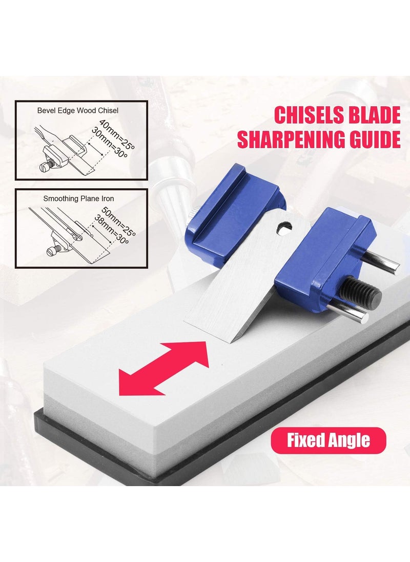 Sherni Precision Honing Guide Sharpening Jig Heavy Duty Honing Guide Jig for Wood Work Adjustable Clamping Range 055mm Honing Guide for Chisel Planer