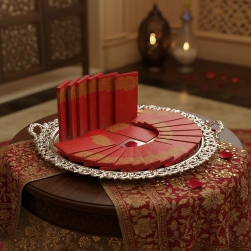 Krisah® Pack of 50 pcs Red Sagan/Cash/Gift Paper Envelopes (50, Red) - Image 4