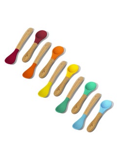 Avanchy Rainbow Infant Gift Set - Baby Spoons Set + Infant Spoons Set. Baby Registry, Home Set & More. Baby Girl, Baby Boy, Unisex.  - Image 1