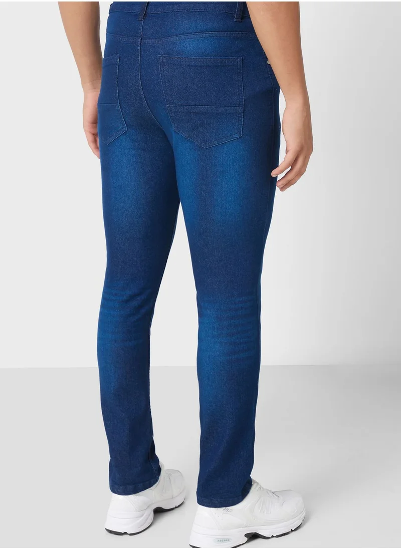 Seventy Five Slim Fit Washed Jeans