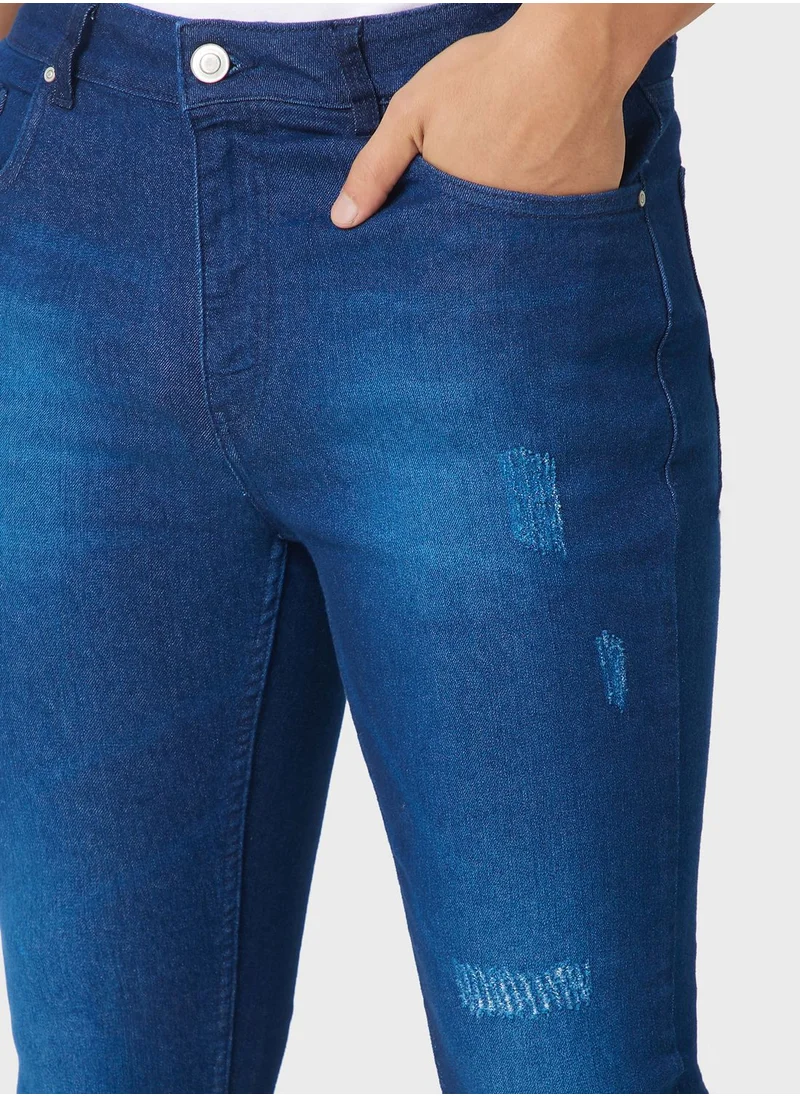 Seventy Five Slim Fit Washed Jeans