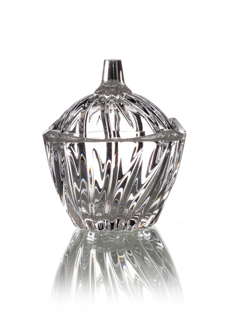 Aderia glass sugar bowl