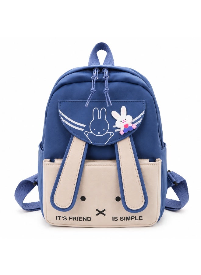 Kids Rabbit Backpack – Lightweight Multi-Pocket School Bag for Kindergarten, Travel & Everyday Use - Image 1