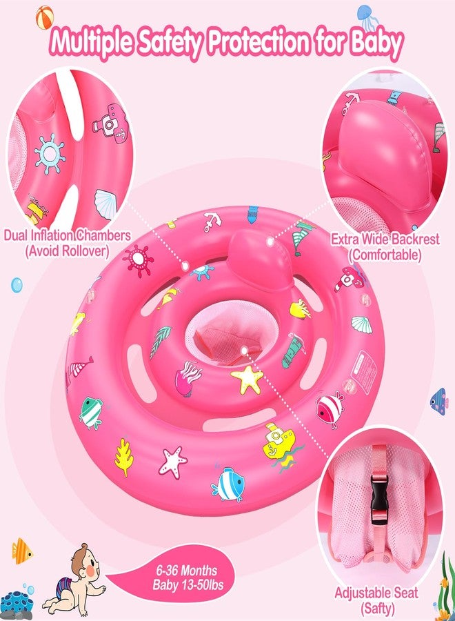 HINZER Baby Pool Float with Canopy, Inflatable Baby Swim Float with UPF50+ Sun Protection, Toddler Infant Pool Float with Toy Play Console Adjustable Safety Seat for Kids Girls Boys Aged 6-36 Months - Image 5
