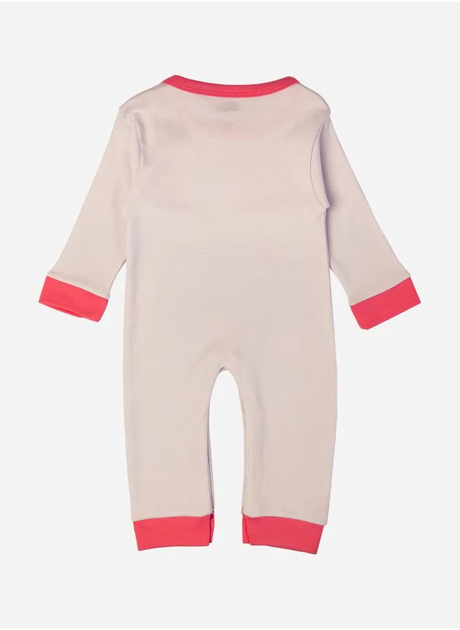 Babies Basic Front Graphic Long Sleeves Sleepsuit by Styli