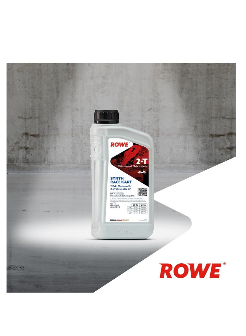 ROWE HIGHTEC SYNTH RACE KART 2-T -1 Ltr.( Fully synthetic MULTI-ESTER TECHNOLOGY 2-stroke engine oil developed for racing use- Made In Germany.  - Image 2