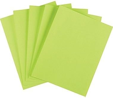Staples Brights Multipurpose Paper 24 lbs 85inch x 11inch Lime 500Ream 20105